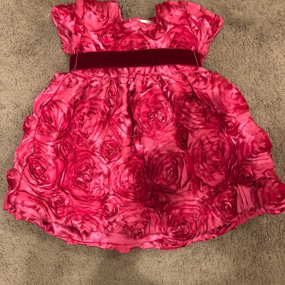 Girls Halabaloo designer rose dress